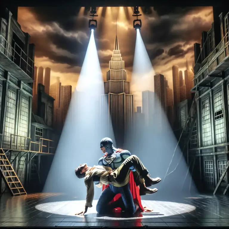 Visual representation of "scene" - A part of a play, movie, book, etc, that is set in one specific time or place