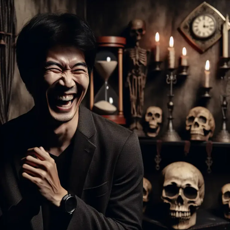 Visual representation of "macabre" - Interested in things that are unpleasant or disturbing because they involve death and suffering.