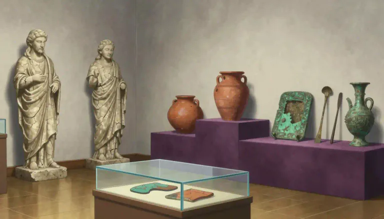 Visual representation of "ancient" - Something very old, from a long time ago.