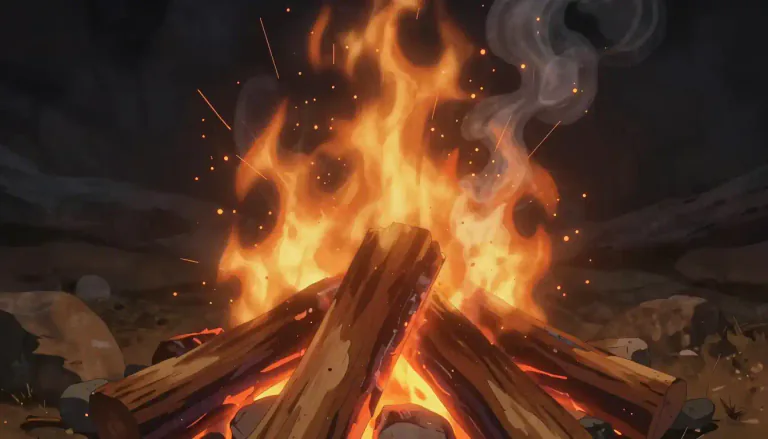Visual representation of "crackle" - Make a sound like small explosions or breaking when heated or crushed