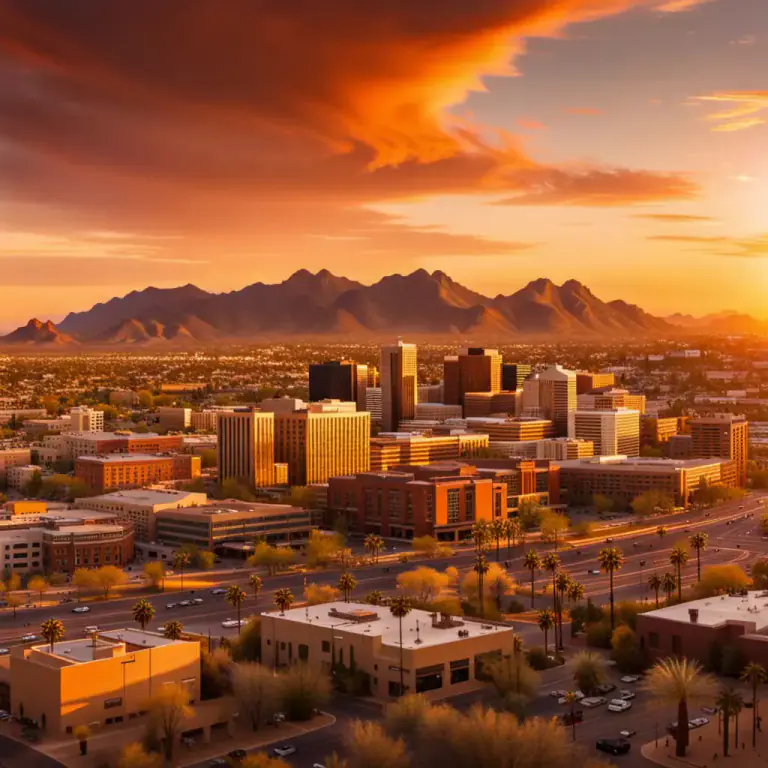 Visual representation of "phoenix" - The capital and largest city of the U.S. state of Arizona.