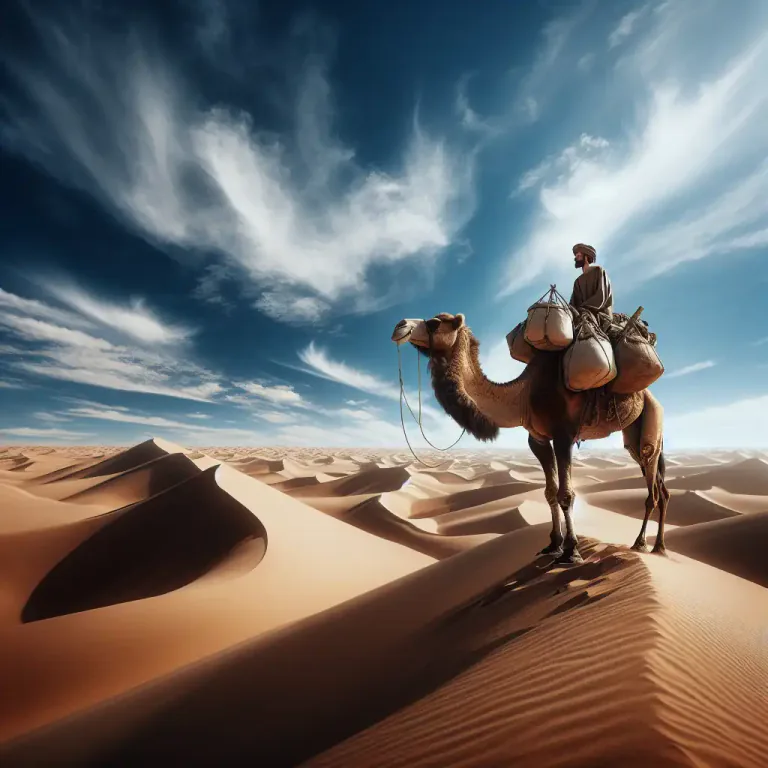 Visual representation of "dromedary" - A Dromedary also refers to a one-humped camel that is used for riding and carrying heavy loads in hot desert climates
