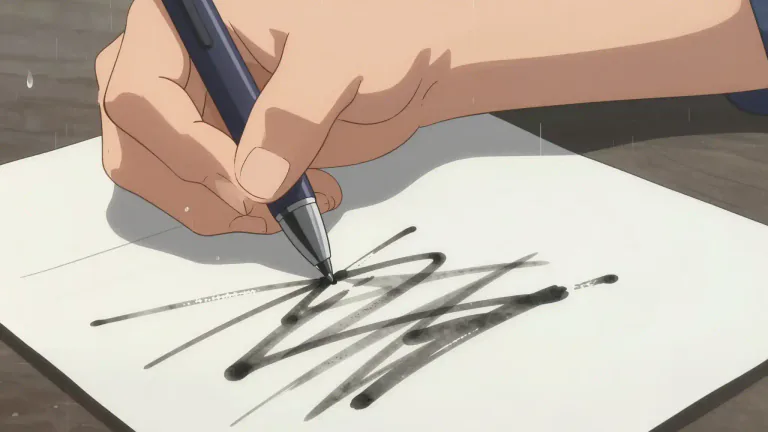 Visual representation of "smear" - to become spread over a surface in an untidy and/or less sharp way