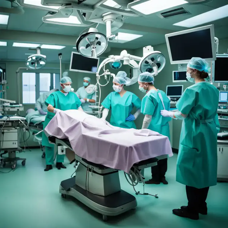 Visual representation of "surgery" - The process of performing a medical operation.