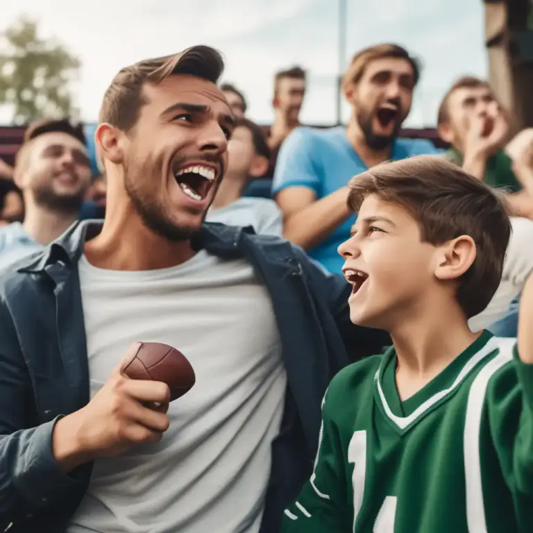 Visual representation of "a chip off the old block" - Someone who is very similar to their parent in appearance or character