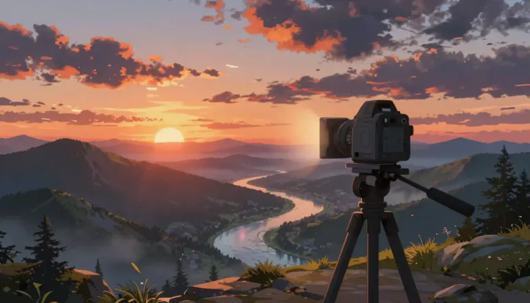 Visual representation of "cinematic" - Related to movies or the filming of movies.