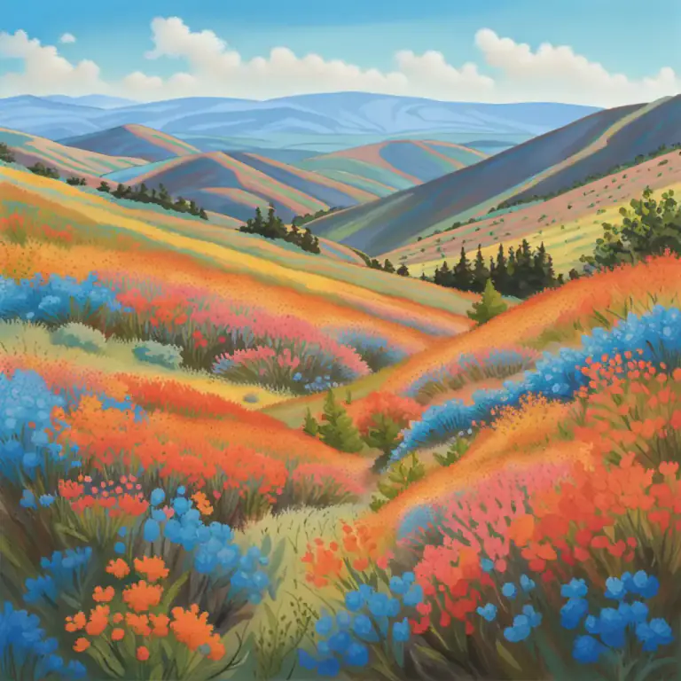 Visual representation of "paintbrush" - A plant native to North America with bright colored flowers