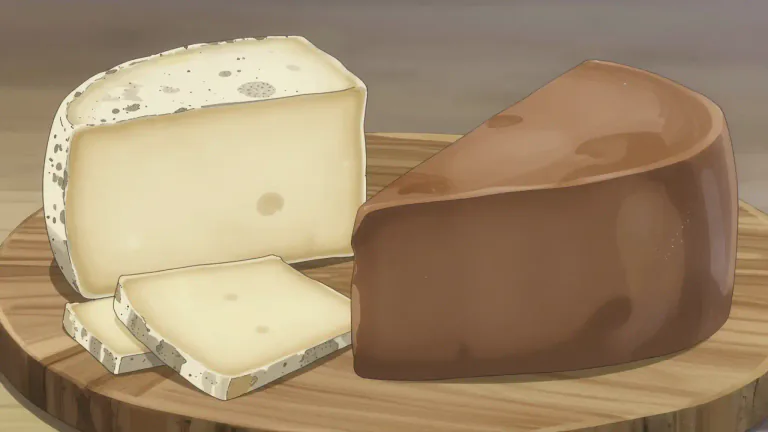 Visual representation of "provolone" - Provolone can refer to the different varieties of this cheese, including Provolone Dolce and Provolone Piccante.