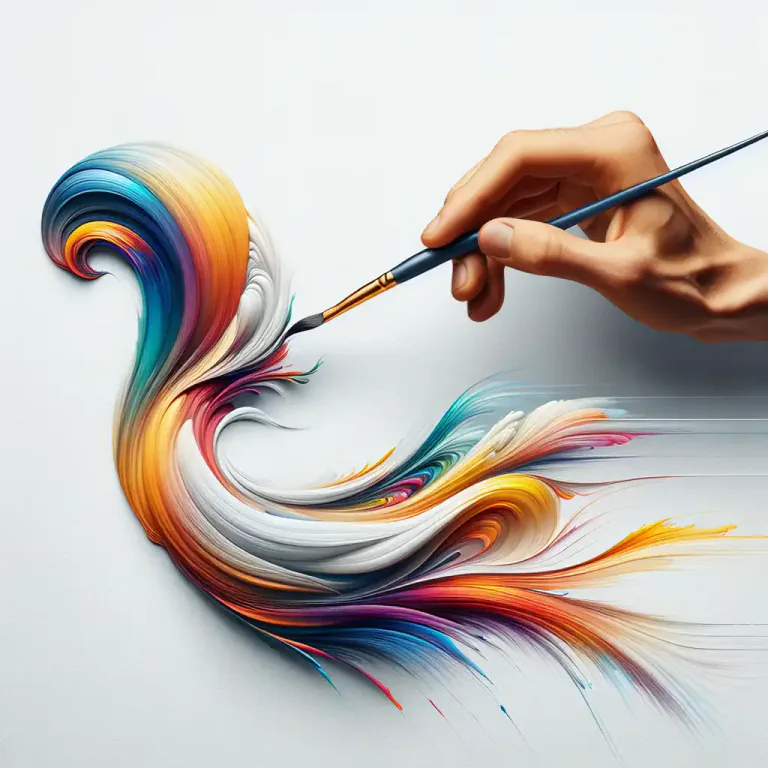 Visual representation of "brush off" - To remove something by using a brush.