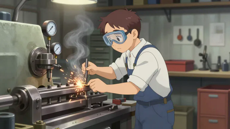 Visual representation of "machinist" - A person who operates and maintains machinery in an industrial setting