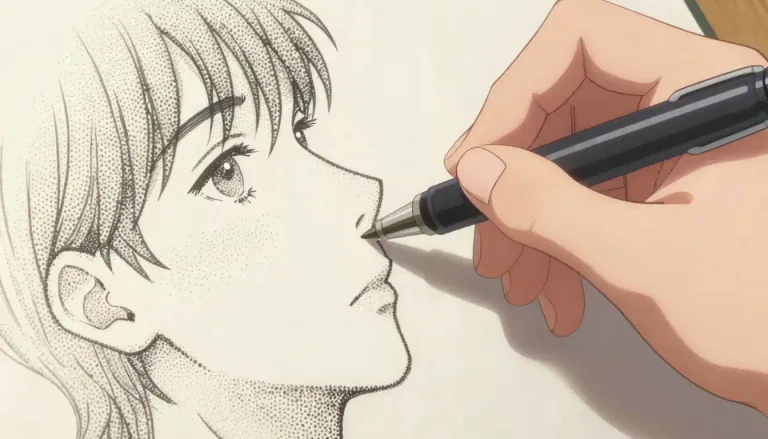 Visual representation of "stippling" - The process of creating a picture or design by painting or drawing small dots or marks.