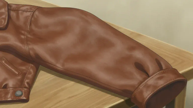 Visual representation of "leather" - A material made from the skin of an animal