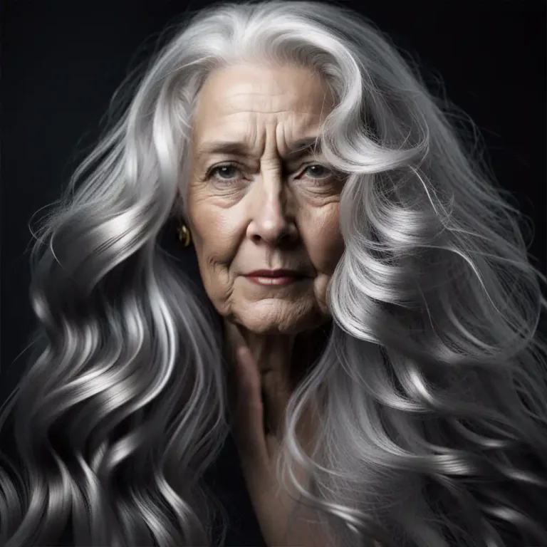 Visual representation of "silver" - Having the color of silver.
