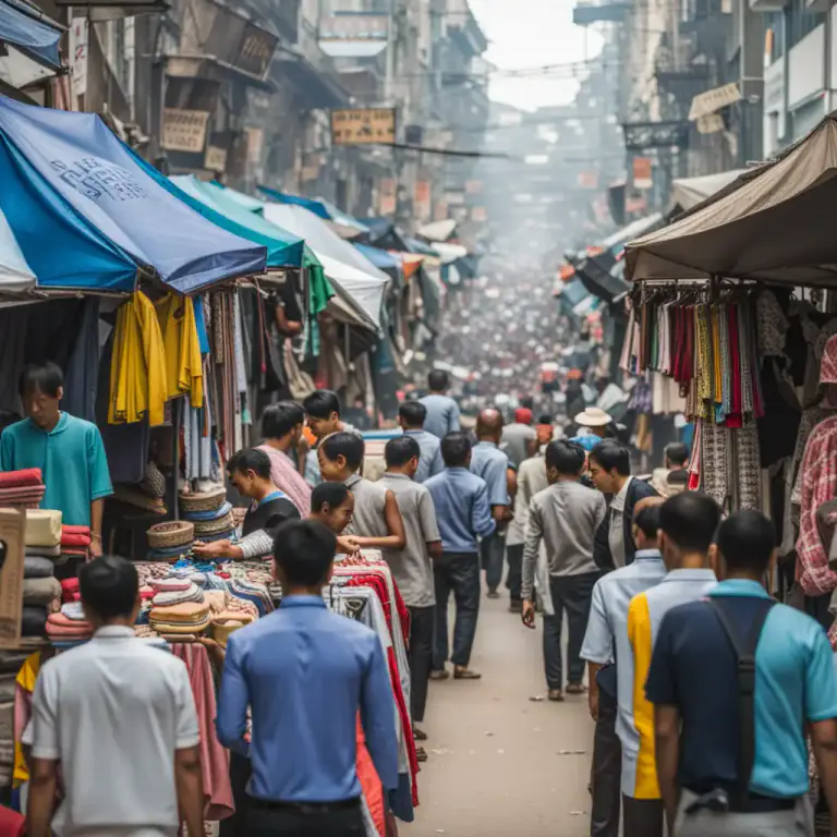 Visual representation of "punter" - A seller of unlicensed goods