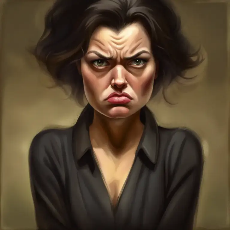 Visual representation of "sour" - Unpleasant or unfriendly