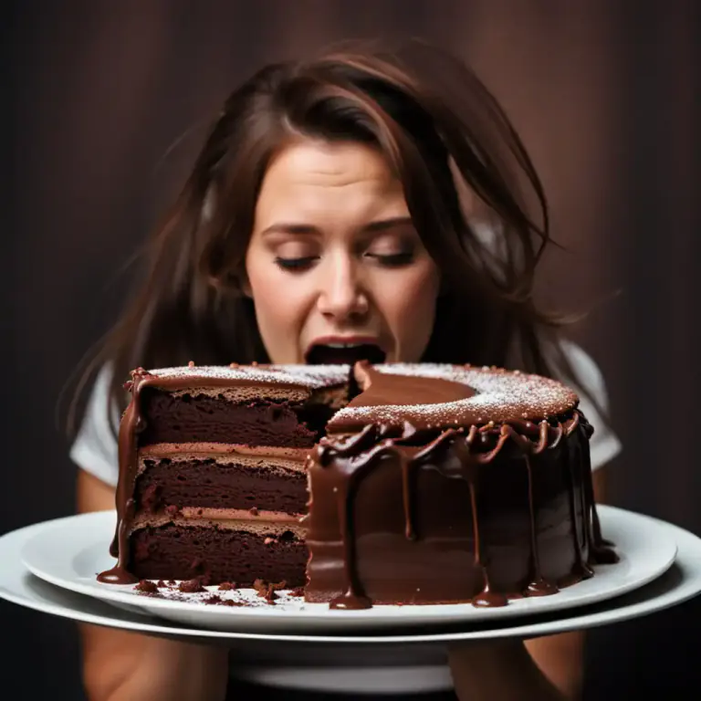 Visual representation of "guilty" - Enjoyment of something while knowing or feeling that it is not morally right.