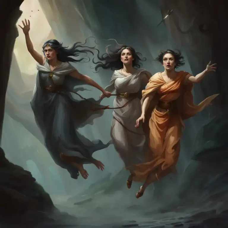 Visual representation of "fury" - In ancient Roman mythology, furries were female spirits of punishment