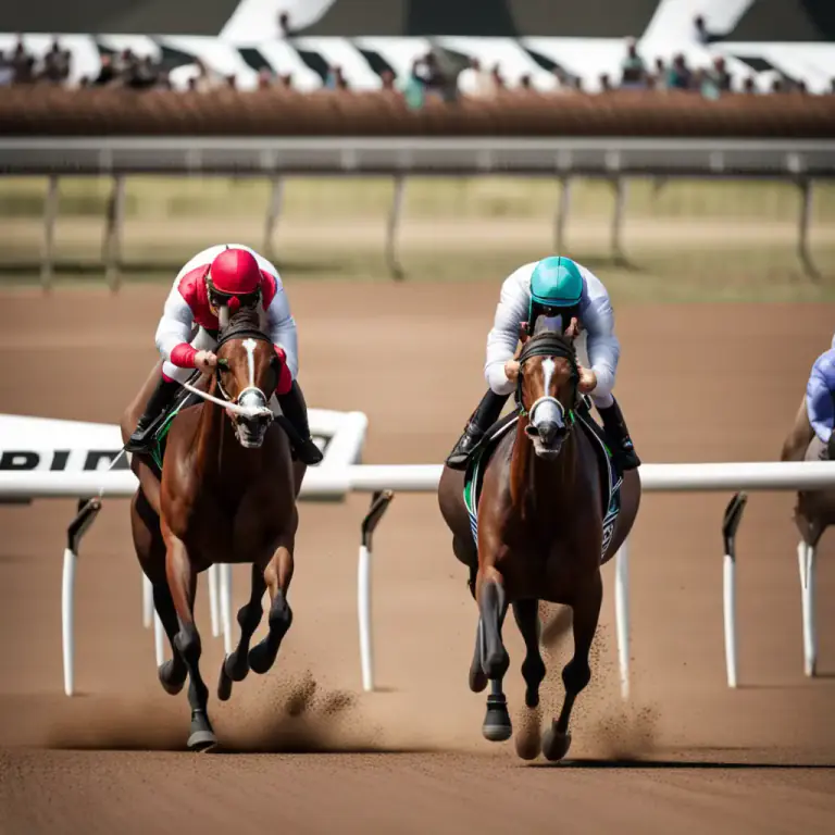 Visual representation of "by a neck" - Winning or succeeding by a very narrow margin