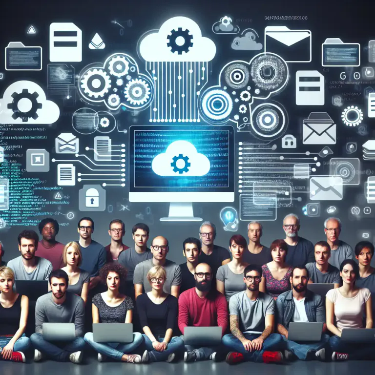 Visual representation of "depository" - A website or program where digital content is stored