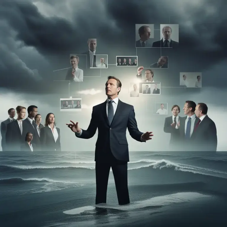 Visual representation of "rock the boat" - To change a stable situation in a way that may cause problems.