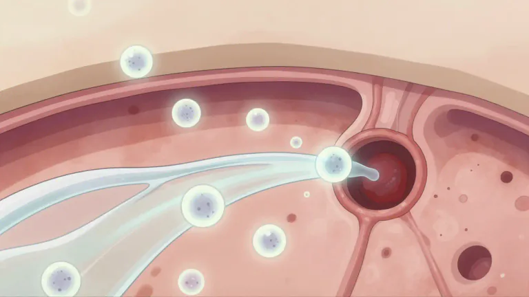 Visual representation of "lymph" - A watery fluid in the body that contains white blood cells, which fights infections.