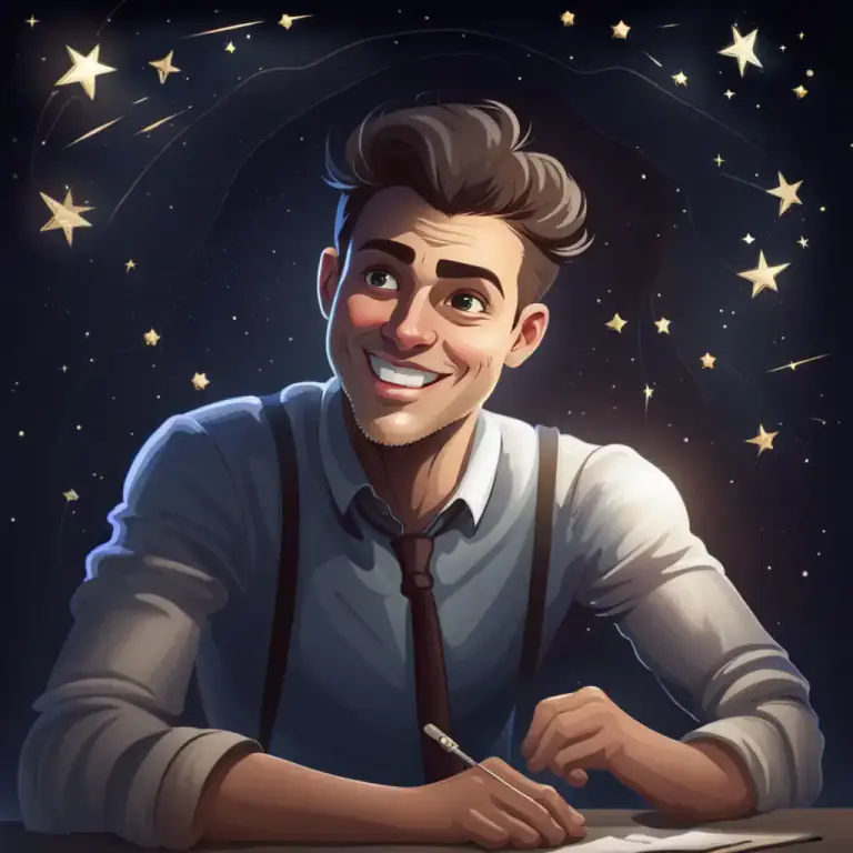 Visual representation of "stars in your eyes" - Being overly optimistic or naive