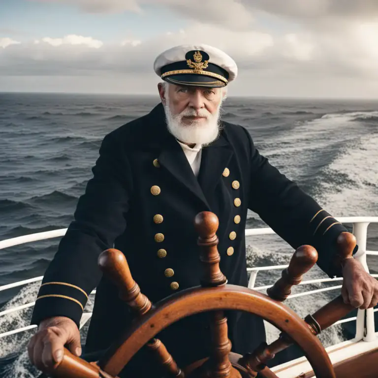 Visual representation of "salt" - Experienced sailor.