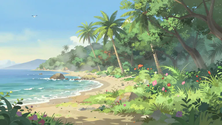 Visual representation of "subtropical" - Related to or located in areas near the tropical regions but not exactly in them