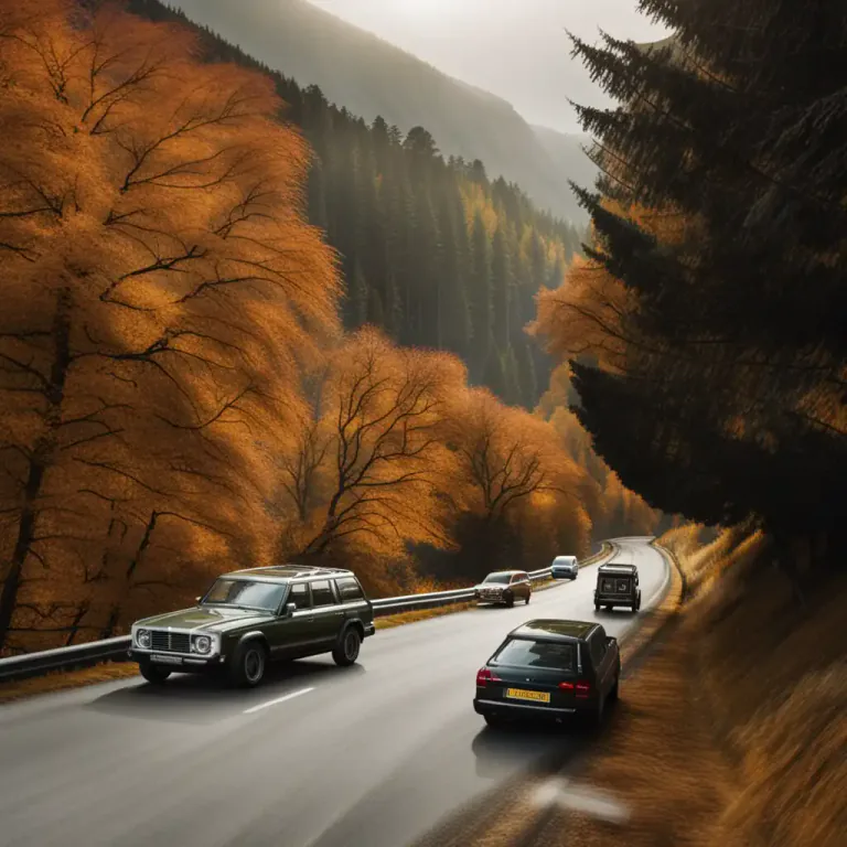 Visual representation of "turnout" - A small area at the side of a road where vehicles can stop.