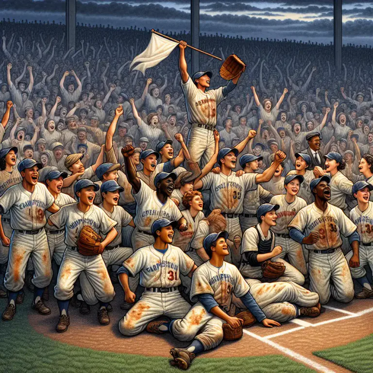 Visual representation of "pennant" - In baseball, the pennant refers to the championship of a baseball league, especially in professional baseball.