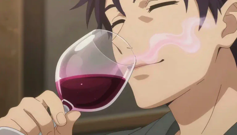 Visual representation of "aftertaste" - A taste that remains after eating or drinking something