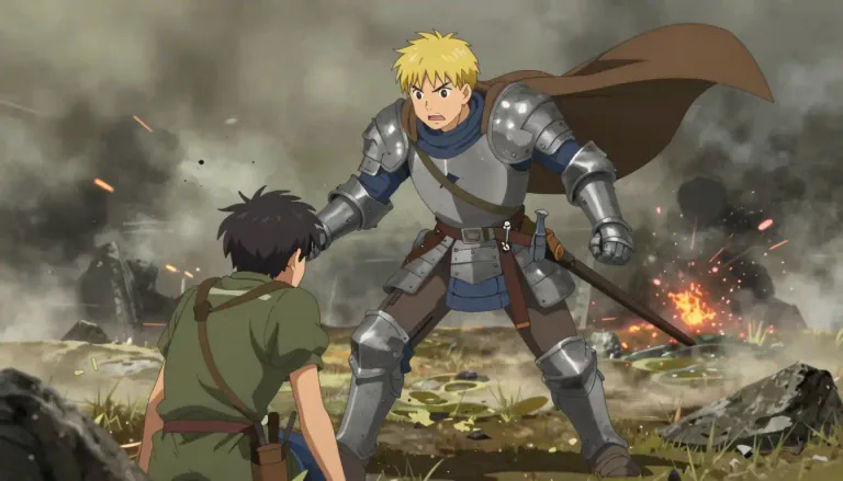 Visual representation of "gallantry" - Courageous behavior, especially in battle