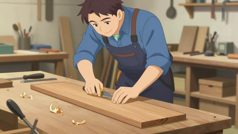 Visual representation of "workmanlike" - Doing something in a skillful way as if done by a professional worker