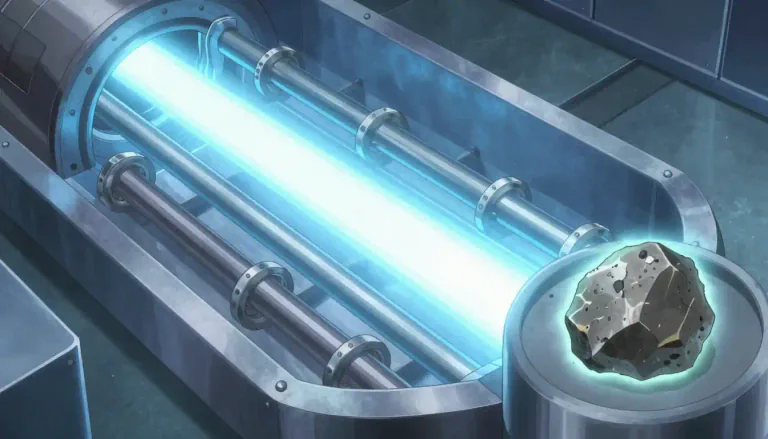 Visual representation of "thorium" - A heavy, radioactive element used as a source of nuclear energy