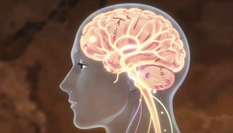 Visual representation of "supranuclear" - Describing an anatomical location within the brain related to various functions above the nerve nuclei.