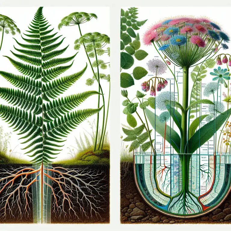 Visual representation of "vascular" - Belonging or relating to a large group of plants with specialized tissues for conducting water and nutrients