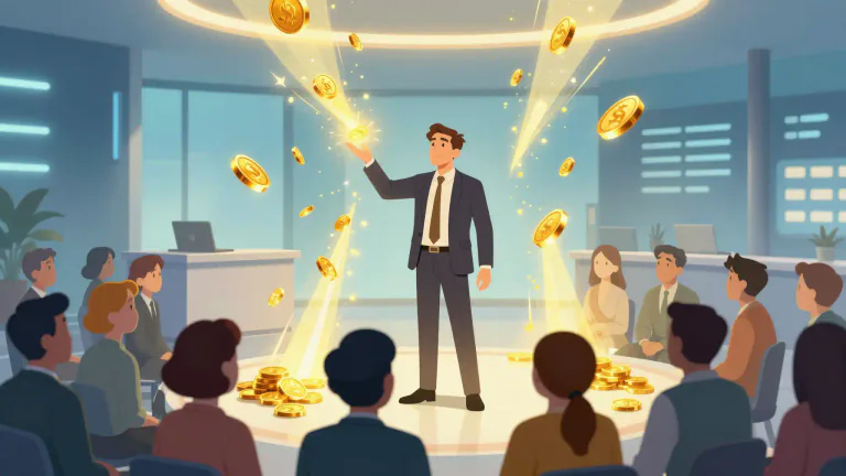 Visual representation of "underwrite" - In financial markets, to act as an intermediary between company offering securities and the public investors.