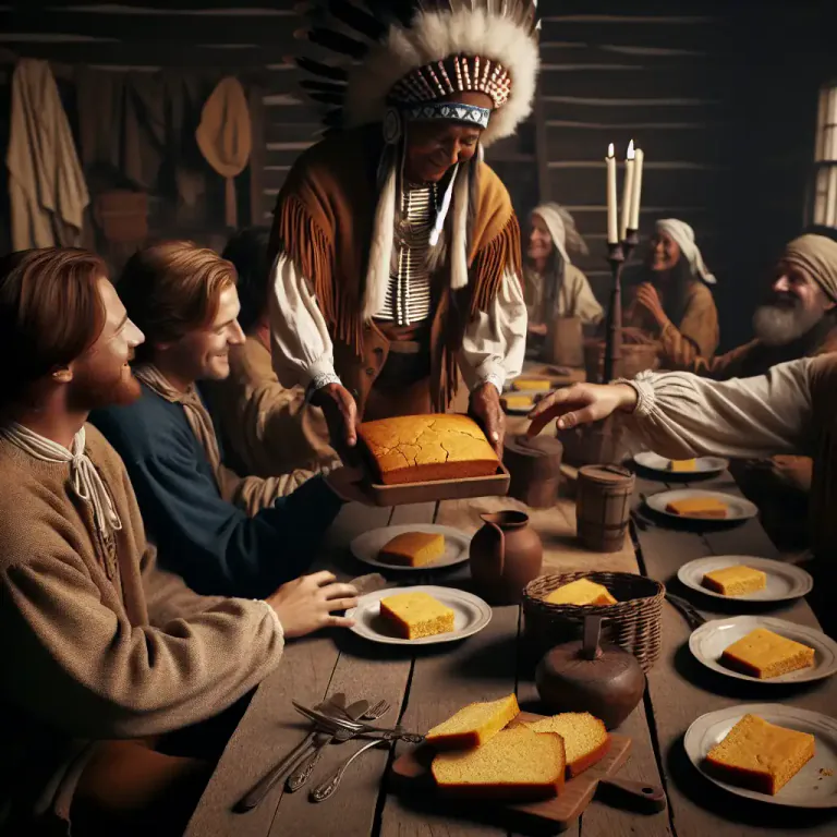 Visual representation of "pone" - A type of bread made by Native Americans, using cornmeal and water.