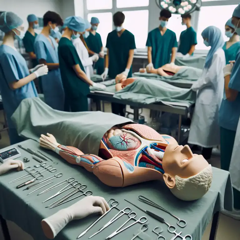 Visual representation of "manikin" - A model of the human body used for teaching in medicine or art.