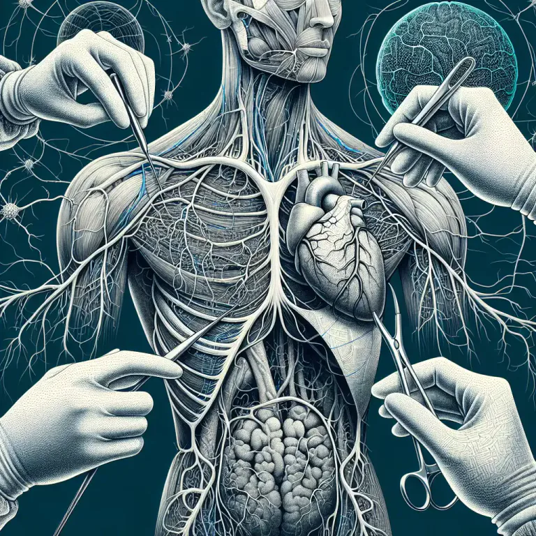 Visual representation of "plexus" - A network of nerves or vessels in the body