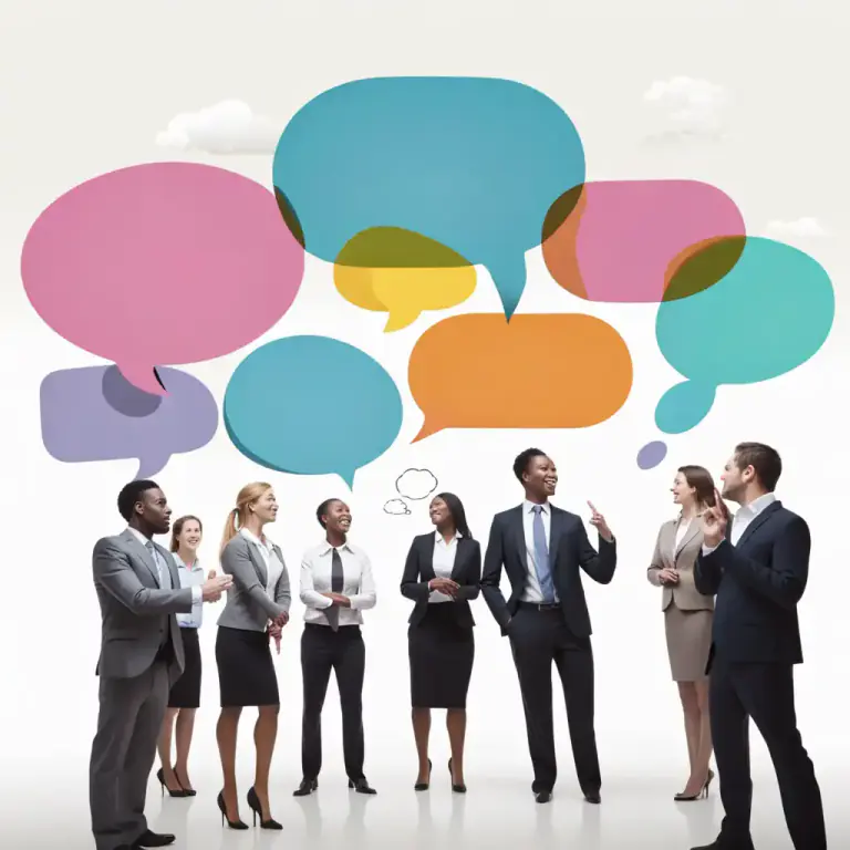Visual representation of "die down" - When a conversation or discussion gradually stops
