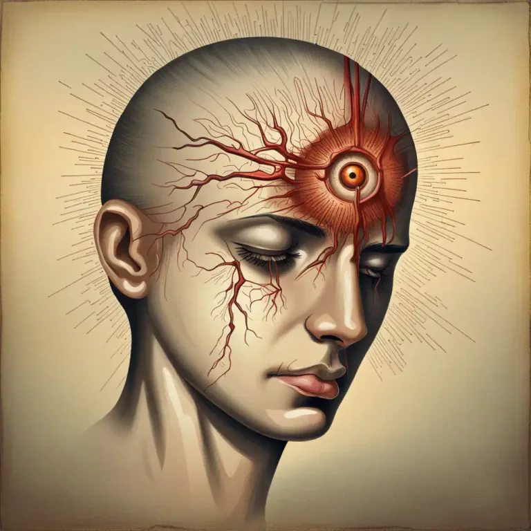 Visual representation of "temple" - The flat part on either side of the human head above the eyes.