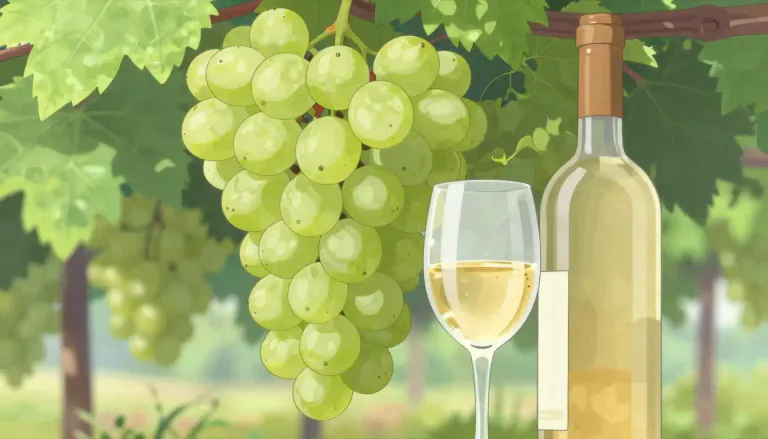 Visual representation of "chardonnay" - A type of white grape used in wine production, or a wine made from these grapes