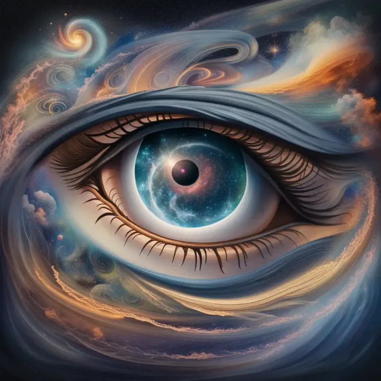 Visual representation of "your mind’s eye" - The part of your mind that imagines and sees things that are not physically present. It's like your mental vision or imagination.