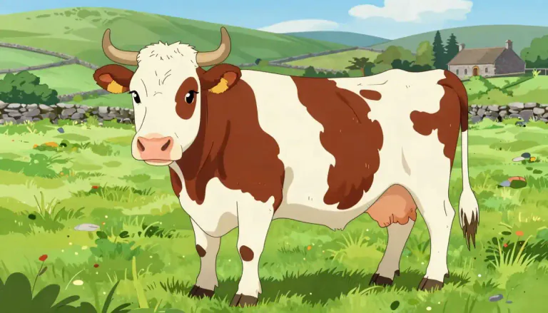 Visual representation of "ayrshire" - A type of cow that comes from Ayrshire in Scotland.