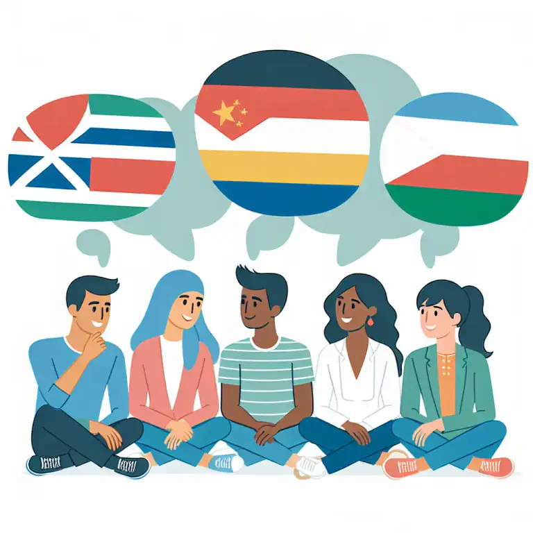 Visual representation of "speak" - To be able to communicate in a particular language.