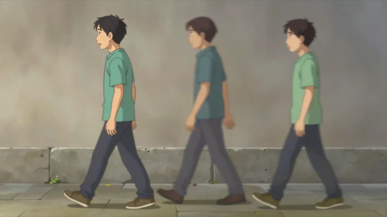 Visual representation of "fro" - To move backward and forward, or from side to side