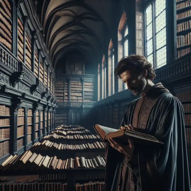 Visual representation of "scholastic" - a person who follows the scholastic philosophy or is an expert in it