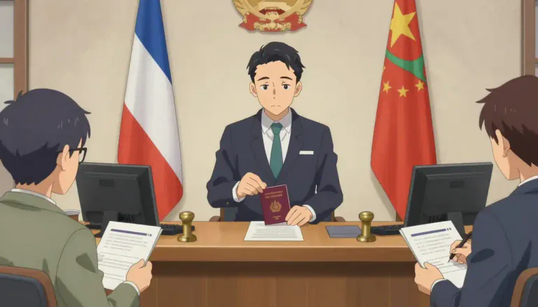 Visual representation of "consular" - Related to a consul or the duties of a consul, who is an official representing a country in a foreign place