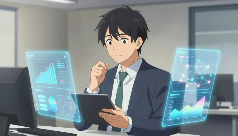 Visual representation of "analyst" - A person who studies or analyzes something complex
